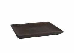 Aquanova Dienblad Ebony 25,5x20cm - ebbenhout - pecan