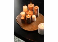 Dienblad 44x44,5cm - rubberhout - bruin