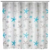 Douchegordijn Bella Mare 180x200cm grijs blauw