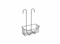 Doucherek Milo 25x36x14cm - metaal - zwart