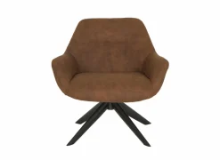 Draaifauteuil Catalano 80x75x78cm - stof - cognac