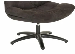Draaifauteuil Copain 70x74x87cm - microvezel - bruin