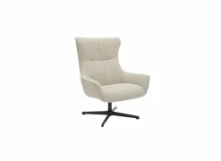 Draaifauteuil Crucible 85x83x103cm - stof crème