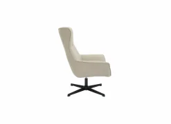 Draaifauteuil Crucible 85x83x103cm - stof crème