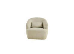 Draaifauteuil Dora 80x86x76cm linnen - beige