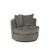 Draaifauteuil Dynamo 93,5x88x84cm - stof - donkergrijs