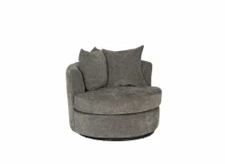 Draaifauteuil Dynamo 93,5x88x84cm - stof - donkergrijs