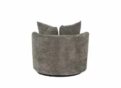 Draaifauteuil Dynamo 93,5x88x84cm - stof - donkergrijs