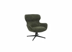 Draaifauteuil Federico 73x79x88cm - polyestervezel - donkergroen