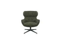 Draaifauteuil Federico 73x79x88cm - polyestervezel - donkergroen