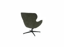 Draaifauteuil Federico 73x79x88cm - polyestervezel - donkergroen