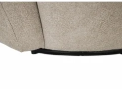 Draaifauteuil Gela 85x95x80cm - stof - lichtbruin