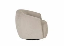 Draaifauteuil Gela 85x95x80cm - stof - lichtbruin