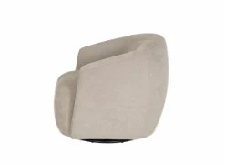 Draaifauteuil Gela 85x95x80cm - stof - lichtbruin
