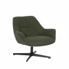 Draaifauteuil Grupetto 80,5x83x77cm - stof - groen