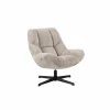 Draaifauteuil Iota 76x81x84cm - chenille - beige