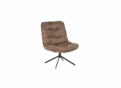 Draaifauteuil Nanook 71x71x94cm - stof - bruin