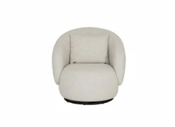 Draaifauteuil Pasoa Ø90x82cm - stof - beige naturel