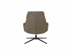 Draaifauteuil Pole Pole 82x92x100cm - stof - bruin