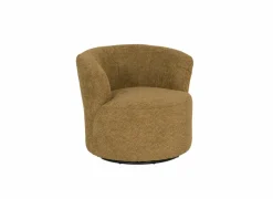 Draaifauteuil Vasto 83x80x71cm - stof - oker