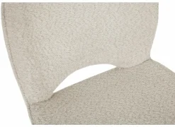 Draaistoel Adrian 60x58x86cm - polyester - wit