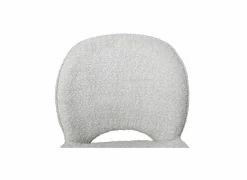 Draaistoel Adrian 60x58x86cm - polyester - wit