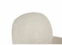 Draaistoel Adrian 60x58x86cm - polyester - wit