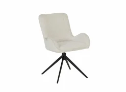 Draaistoel Augure stof wit