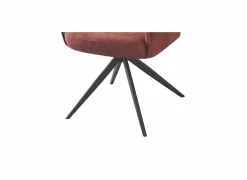 Draaistoel Bonzo 59x58x88cm - stof - rood