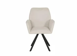 Draaistoel Hanna 68,5x62x90cm - stof - beige