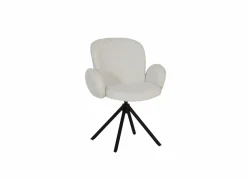 Draaistoel Josea 66x55x88cm - polyestervezel - beige