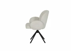 Draaistoel Josea 66x55x88cm - polyestervezel - beige