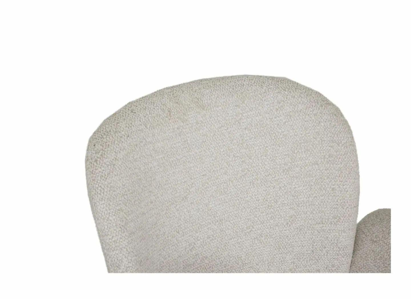 Draaistoel Josea 66x55x88cm - polyestervezel - beige