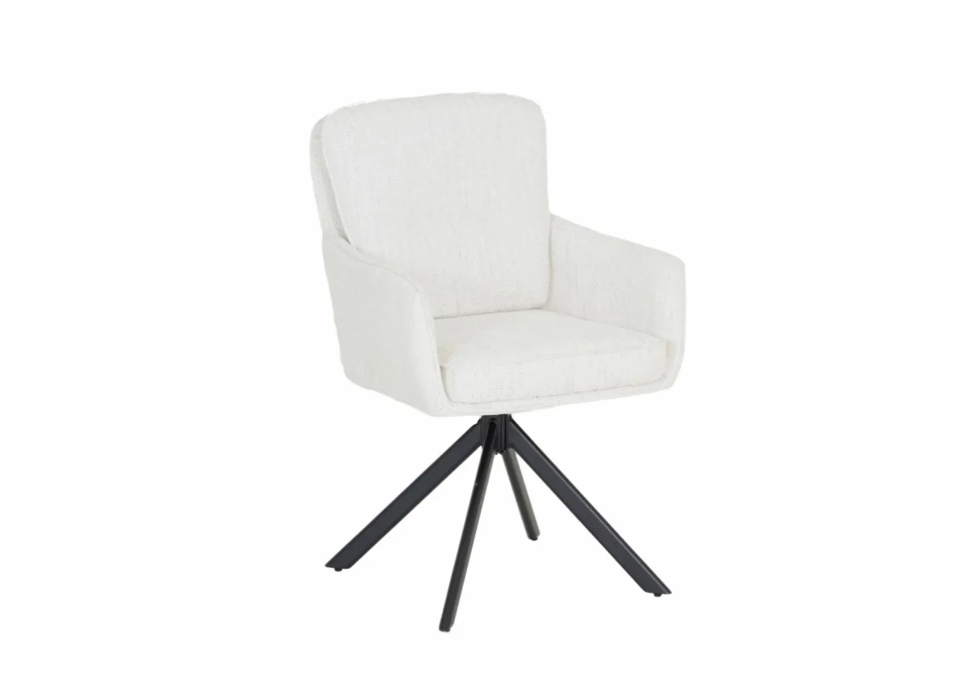 Draaistoel Kingsley 60x65x92,5cm - polyestervezel - beige