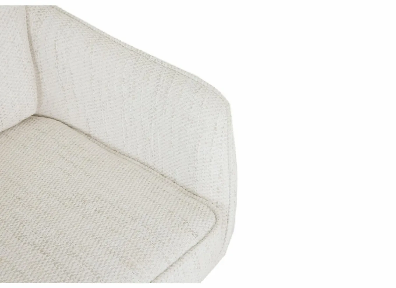 Draaistoel Kingsley 60x65x92,5cm - polyestervezel - beige