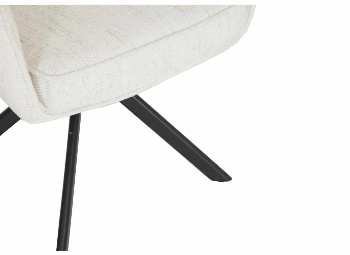 Draaistoel Kingsley 60x65x92,5cm - polyestervezel - beige