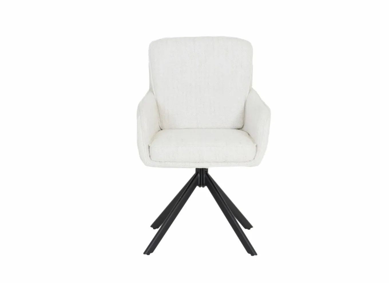 Draaistoel Kingsley 60x65x92,5cm - polyestervezel - beige