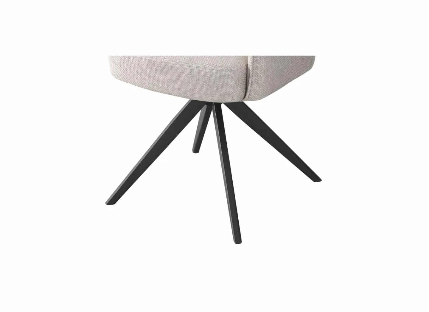 Draaistoel Mesa 55x48x84cm - stof - greige