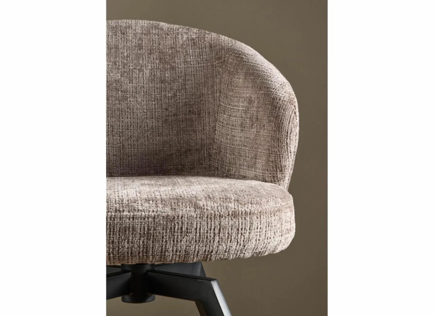 Draaistoel stof - bruin