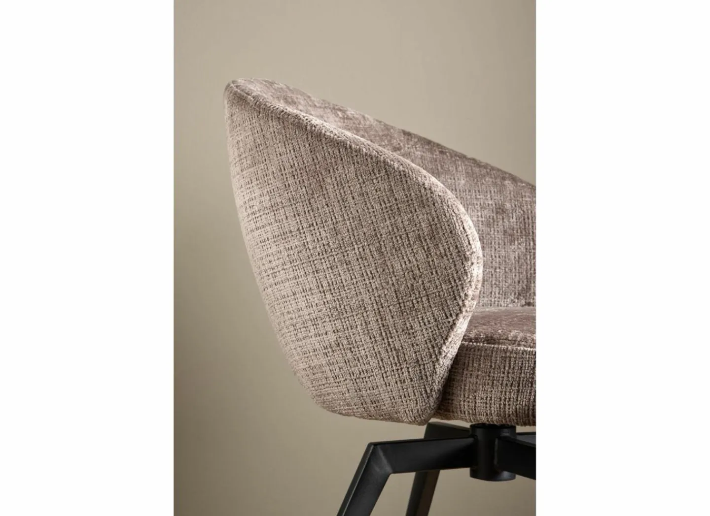 Draaistoel stof - bruin