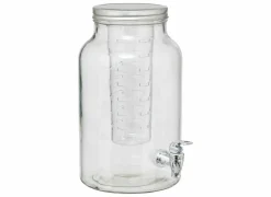 Drankdispenser Fuzy 6L - glas - transparant