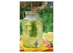 Drankdispenser Fuzy 6L - glas - transparant