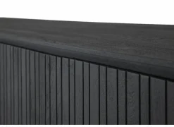 Dressoir Aquilano 225cm - acacia massief - zwart