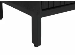 Dressoir Aquilano 225cm - acacia massief - zwart