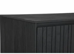 Dressoir Aquilano 225cm - acacia massief - zwart