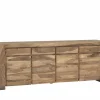 Dressoir Carbone  225cm - sheesham massief & decor - naturel