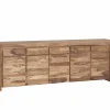 Dressoir Carbone 250cm - sheesham massief & decor - naturel
