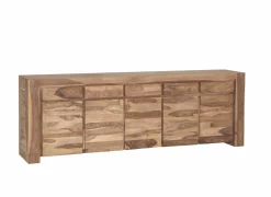 Dressoir Carbone 250cm - sheesham massief & decor - naturel