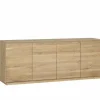Dressoir Caviar 225cm - eik massief & decor - naturel