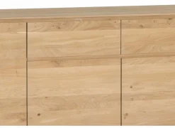 Dressoir Caviar 225cm - eik massief & decor - naturel